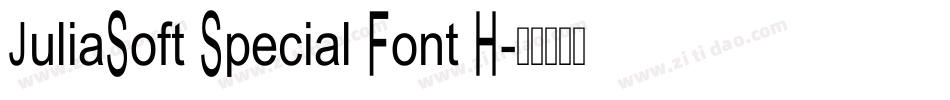 JuliaSoft Special Font H字体转换
